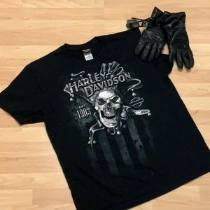 Harley Davidson Men’s Jester Skull TShirt.
